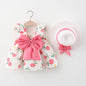 Summer Chic: Baby Girl Fruit Print Cotton Fashion Dress