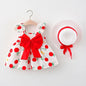 Summer Chic: Baby Girl Fruit Print Cotton Fashion Dress