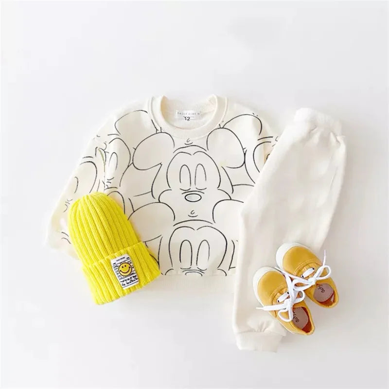 Mickey Mouse Cartoon Baby Tracksuit set