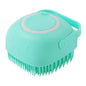 Silicone Pet Bath Brush: Gentle Massage & Care for Cats and Dogs | Soft Bristles, Liquid Dispenser, Essential Grooming Tool