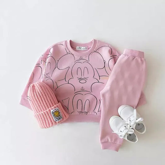 Mickey Mouse Cartoon Baby Tracksuit set